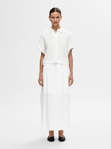 Jupe SELECTED en blanc