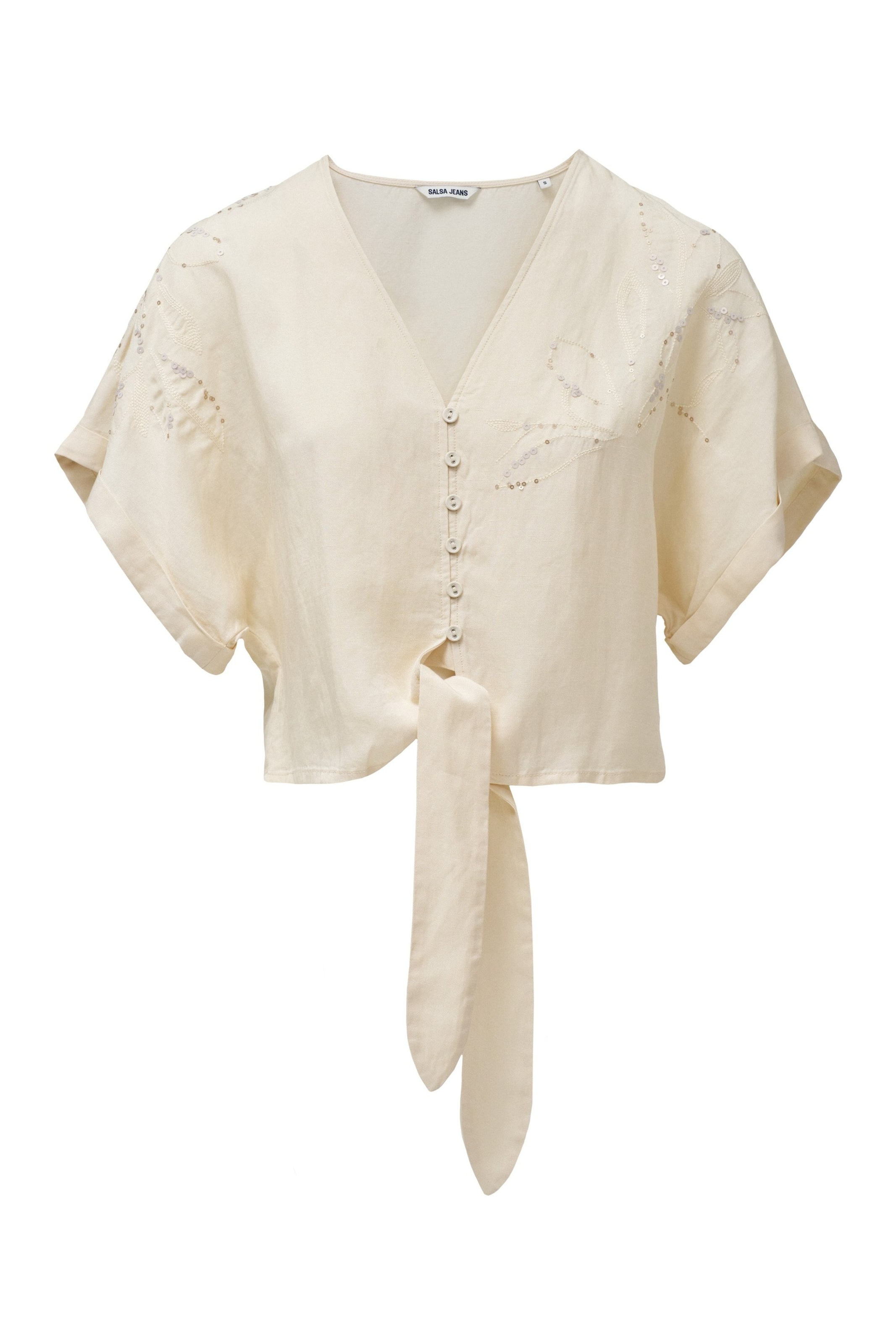 Salsa Jeans Blouse in Beige: voorkant