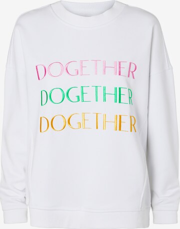 TATUUM Sweatshirt 'Ginger' i hvit: forside