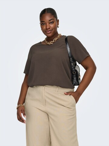 ONLY Carmakoma Blúz 'CARVICA' - barna: elől