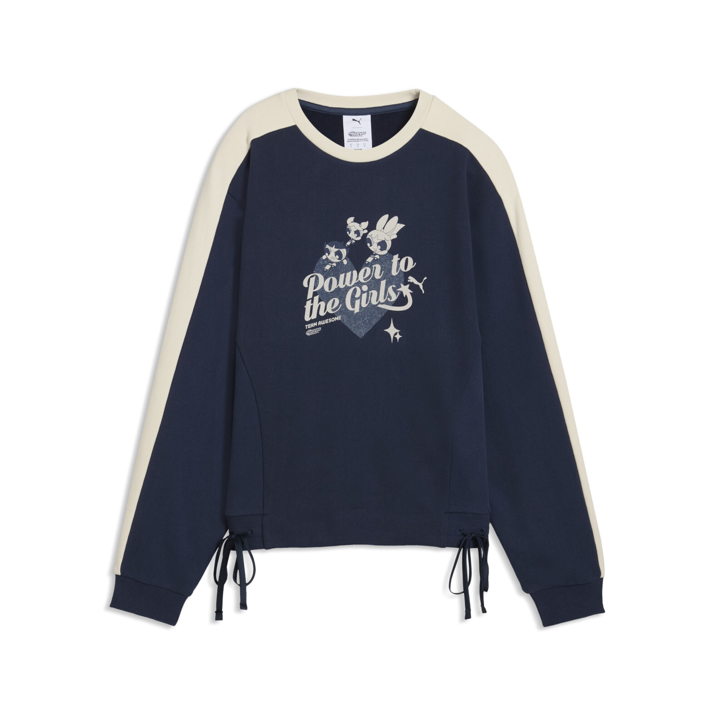PUMA Sweatshirt 'POWERPUFF' in Blauw: voorkant