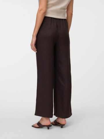 VERO MODA Wide leg Broek 'VMMelaney' in Bruin