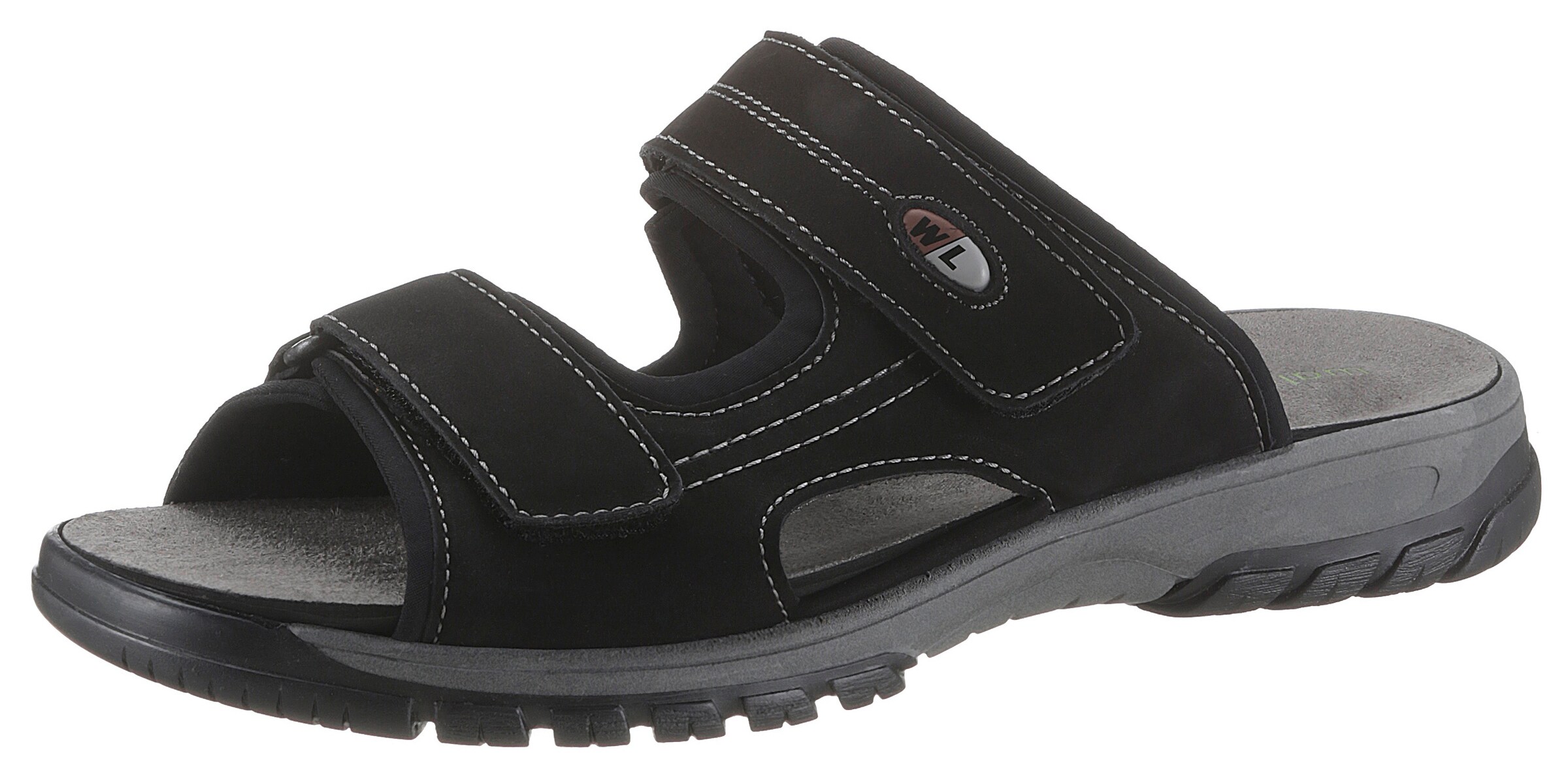 WALDLÄUFER Mules in Black: front