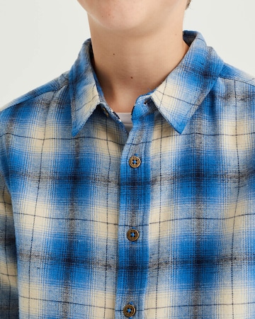 WE Fashion Slim fit Button up shirt in Blue