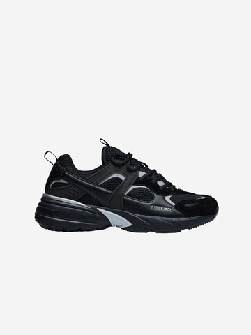 Hide&Jack Låg sneaker 'Running 2000 Black Black' i svart: framsida