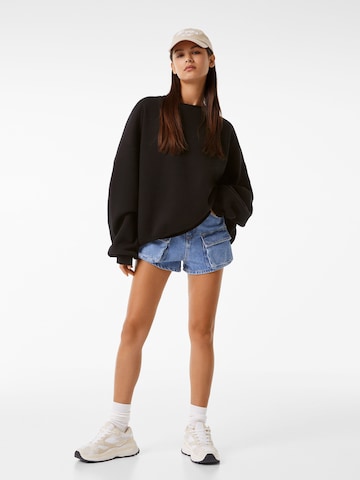 Sweat-shirt Bershka en noir