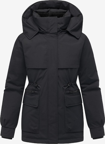 Manteau d’hiver 'Shigaraa XVI' MARIKOO en noir : devant