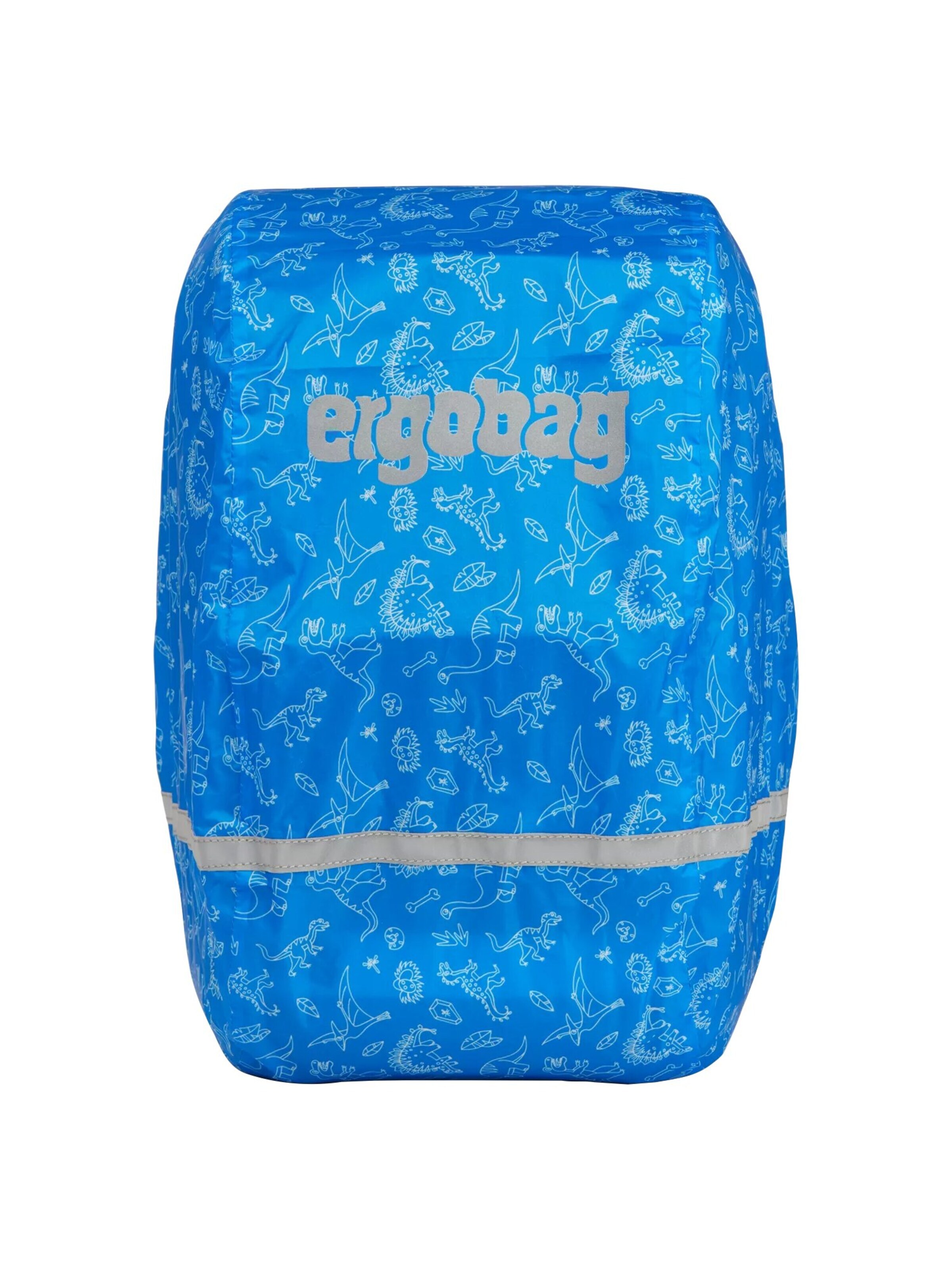 ergobag Backpack 'Regenschutz Regenschutz für Schulranzen' in Blue: front