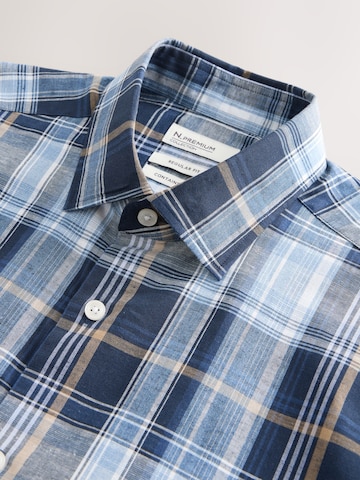 Next Regular Fit Hemd in Blau