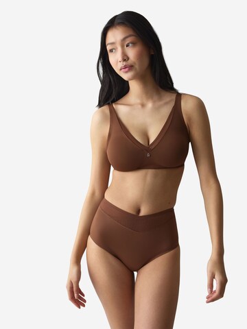 TRIUMPH Bustier Soft-BH ' Red Label True Shape Sensation ' in Braun: Vorderseite