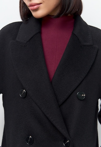 CESARE GASPARI Between-seasons coat in Black