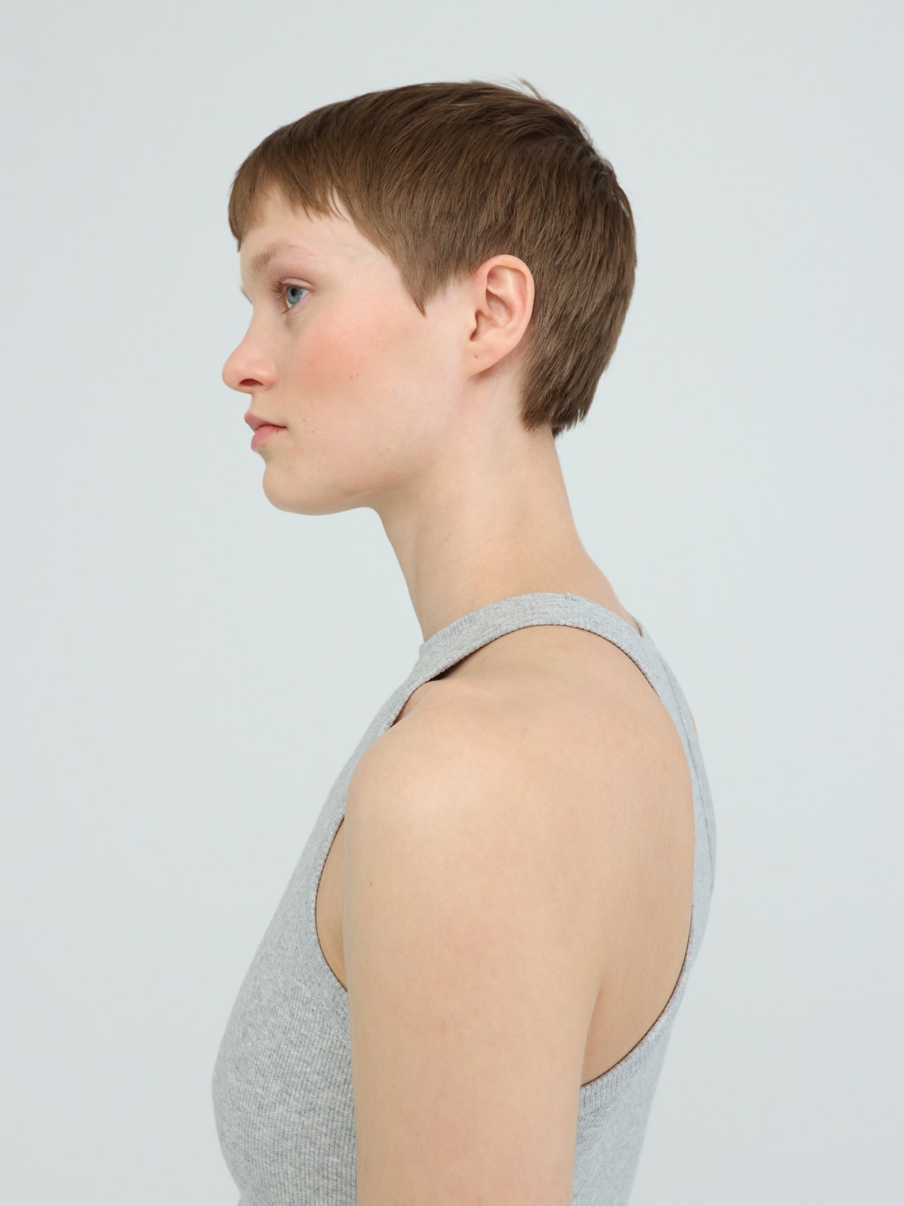 EDITED Top 'Lasmina' gris moteado