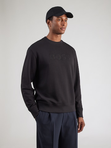 BOSS - Sweatshirt 'We' em preto: frente