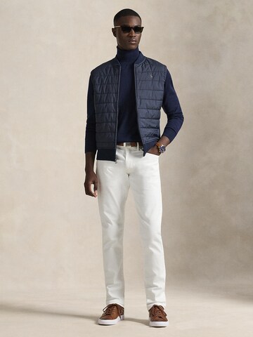 Polo Ralph Lauren Liivi '32/1 DBL KNIT JACQ-KNT-SHIRT' värissä sininen