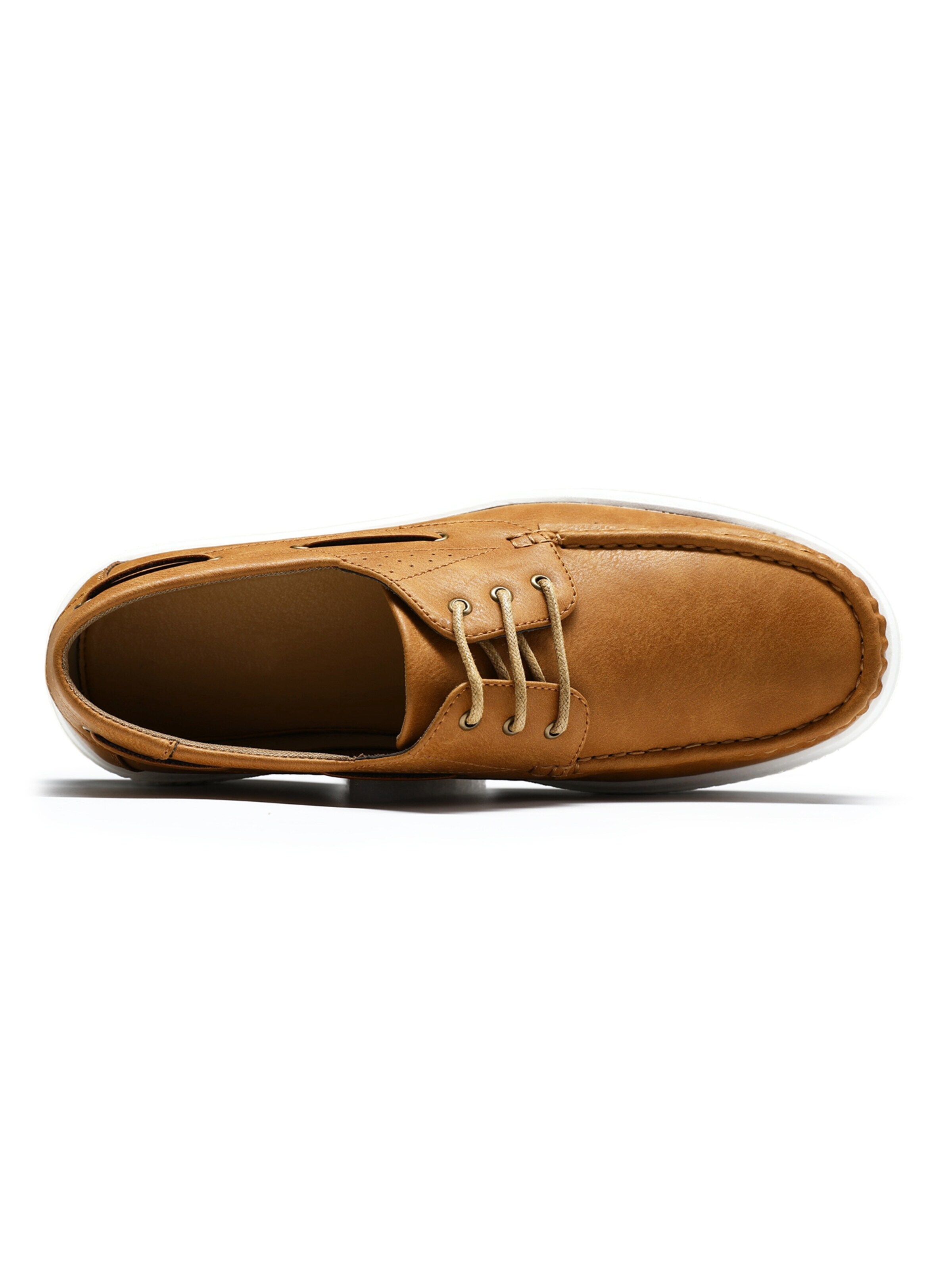 ALLTHEMEN Lace-Up Shoes 'Einfach' in Brown