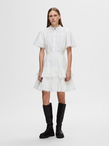 SELECTED FEMME Рокля тип риза 'Mina' в бяло