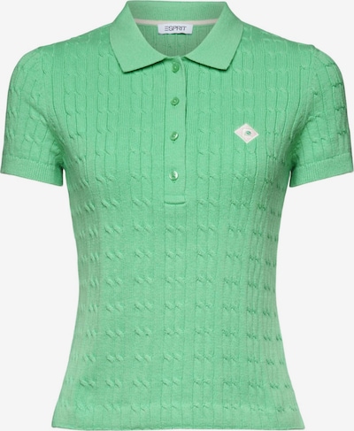 ESPRIT Shirt in hellgrün / weiß, Produktansicht