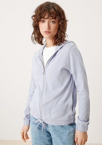 s.Oliver Zip-Up Hoodie in Purple: front