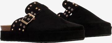 The Divine Factory Pantolette in Schwarz: Vorderseite