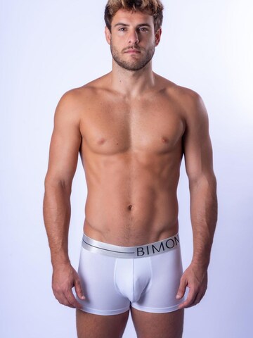 BIMONI Boxer shorts 'Cotton Modal' in White: front