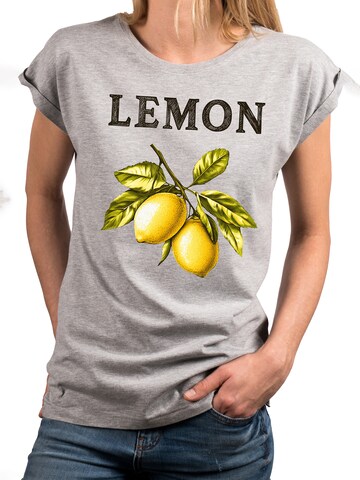 MAKAYA Shirt 'Lemon' in Grey