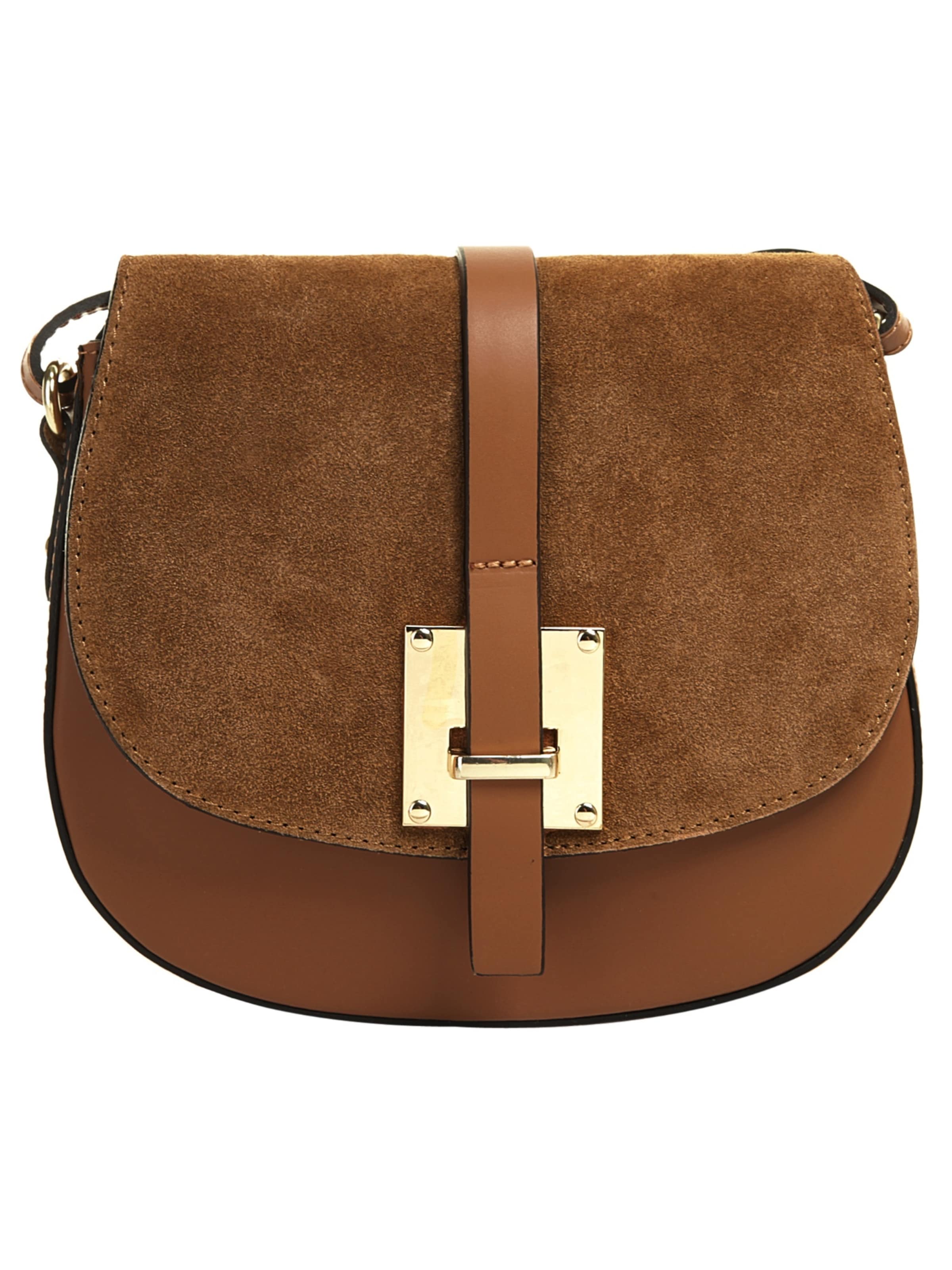 Sac à bandoulière Cluty en marron : devant