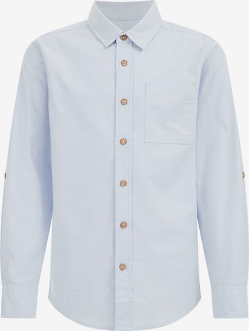 WE Fashion Button up shirt in Blue: front