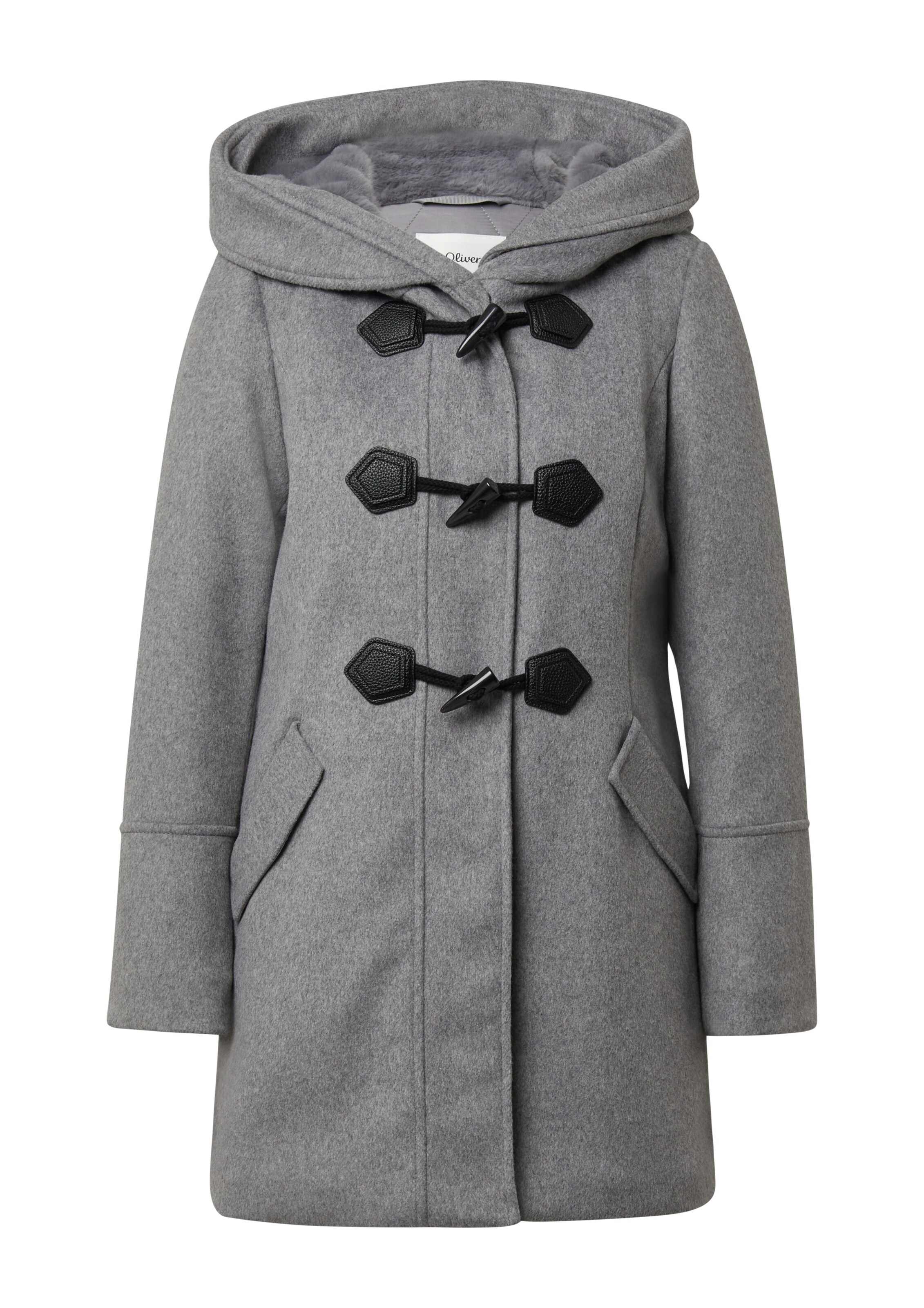 s.Oliver Зимнее пальто в Серый: спереди