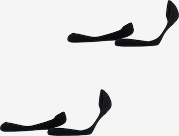 ESPRIT Socks 'Solid Low 2-Pack' in Black: front