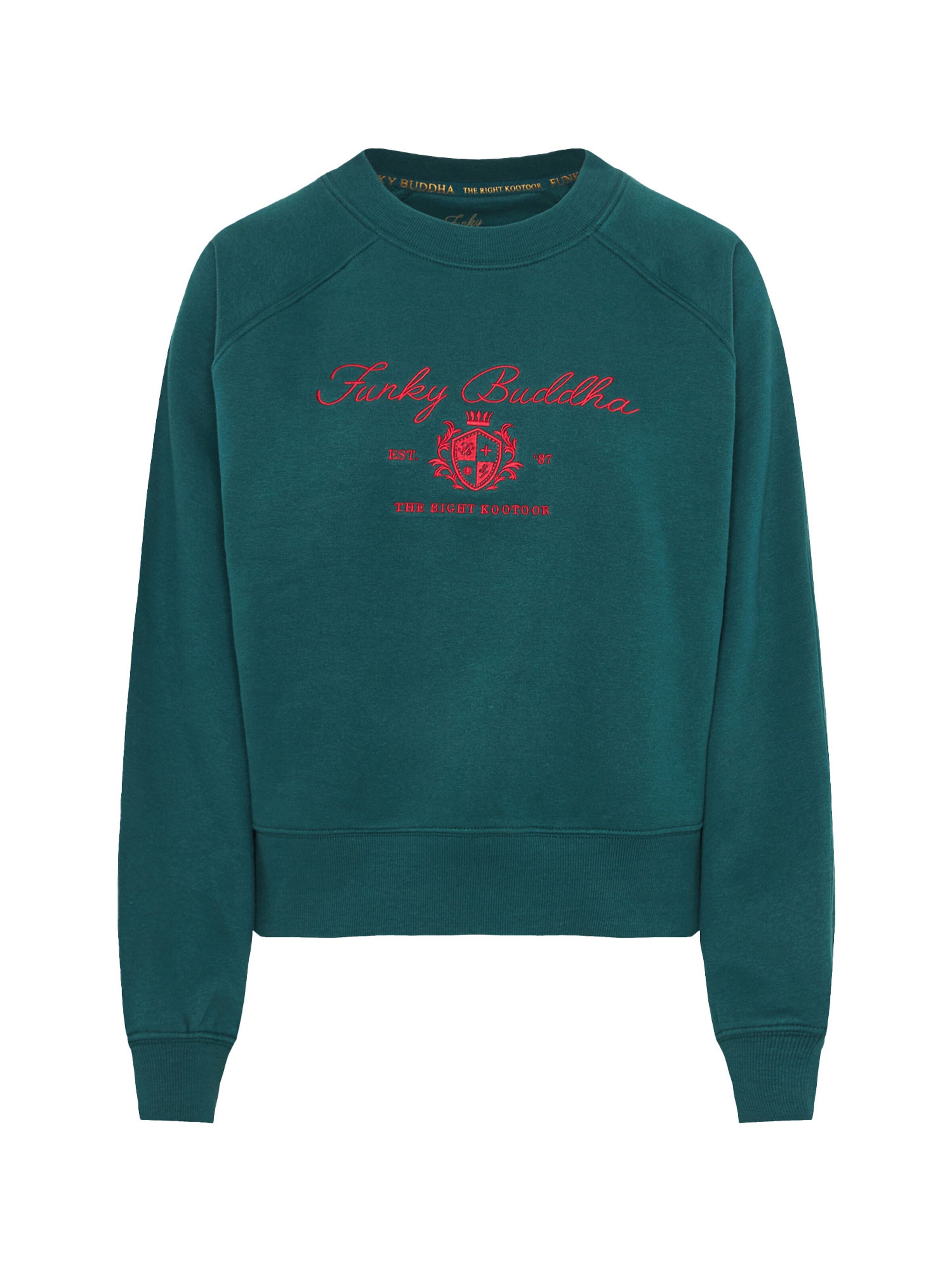 Funky Buddha Tréning póló - zöld: elől