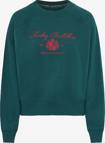 Funky Buddha Collegepaita värissä vihreä: etupuoli