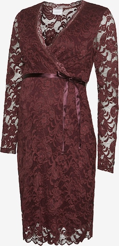 Abito 'MLMIvana Tess' di MAMALICIOUS in rosso: frontale