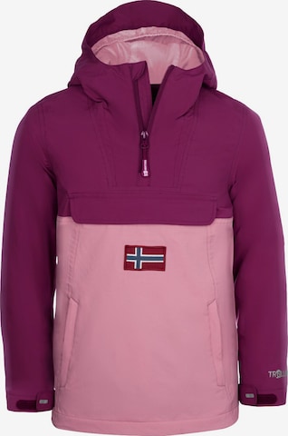 TROLLKIDS Winter Jacket in Purple: front