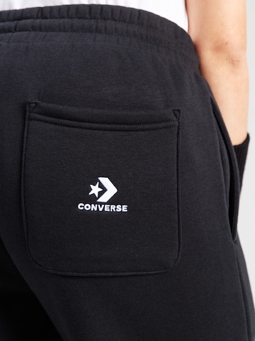 CONVERSE Wide Leg Hose in Schwarz