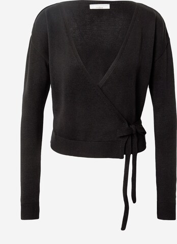 Guido Maria Kretschmer Women Knit Cardigan 'Elif' in Black: front