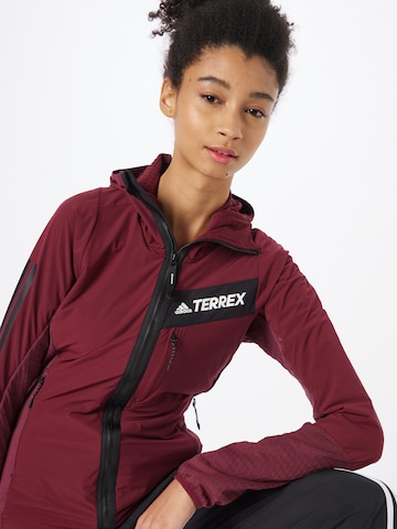 ADIDAS TERREX Athletic Jacket in Red