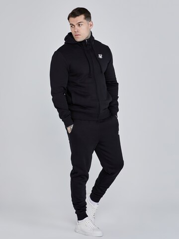 Veste de survêtement 'Essential' SikSilk en noir