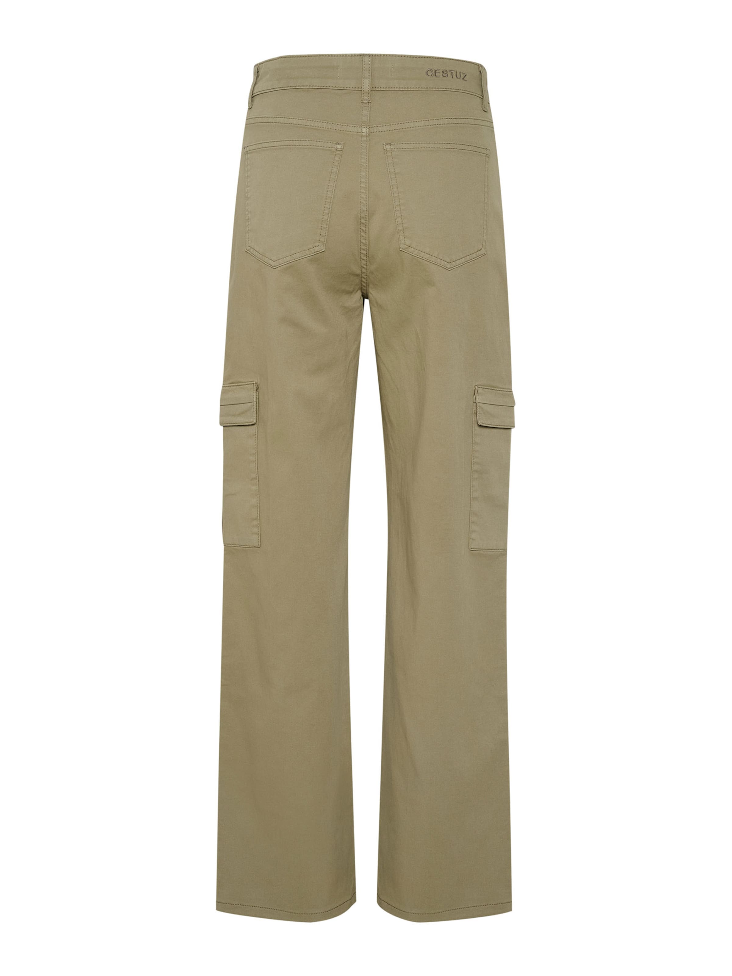 Gestuz - Regular Calças de ganga cargo 'Aubrey' em verde