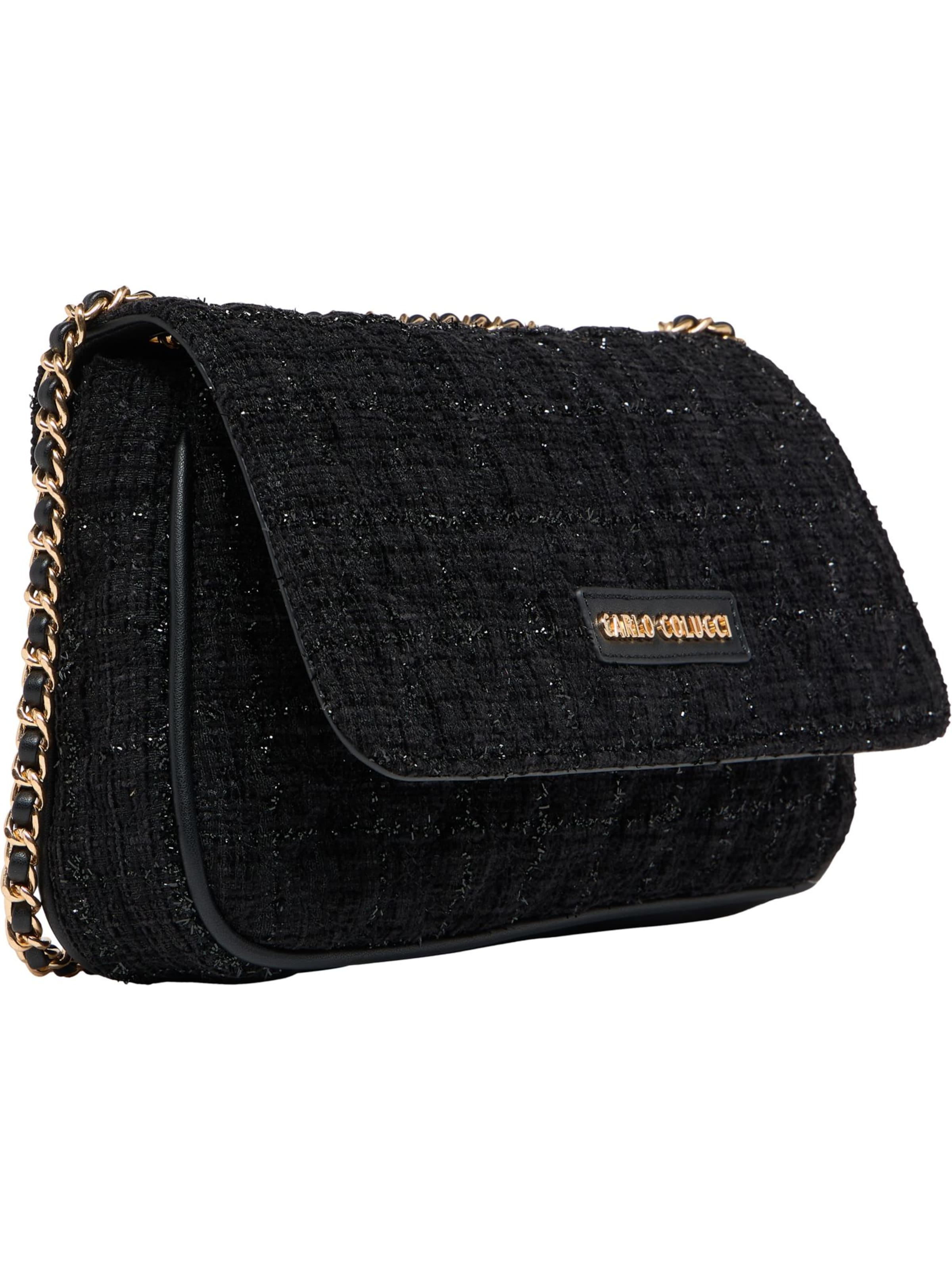 Carlo Colucci Schoudertas 'Falcone' in Zwart