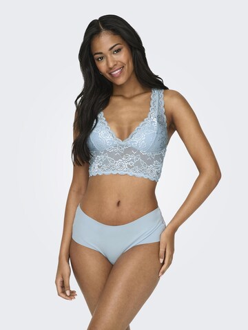 ONLY Triangle Bra 'ONLChloe' in Blue: front