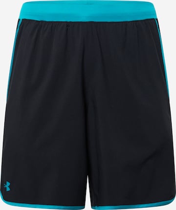 UNDER ARMOUR Workout Pants 'HIIT' in Black: front