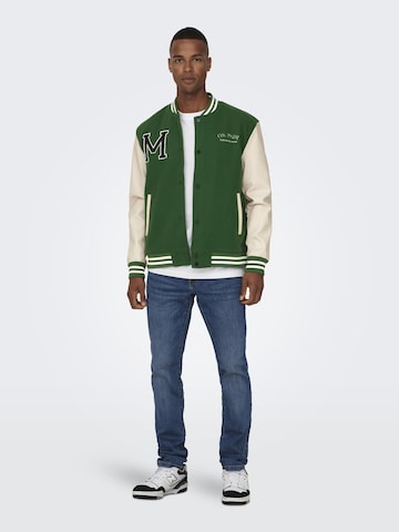 Only & Sons Between-Season Jacket 'Jay' in Green