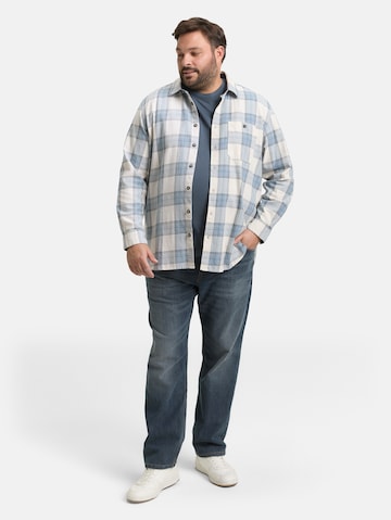 TOM TAILOR Men + Regular Fit Hemd in Blau