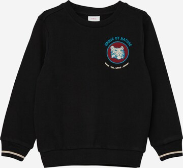 s.Oliver Sweatshirt in Black: front