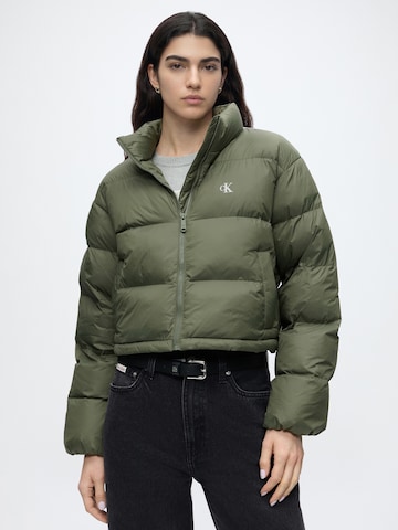 Geacă de primăvară-toamnă 'ESSENTIAL' de la Calvin Klein Jeans pe verde