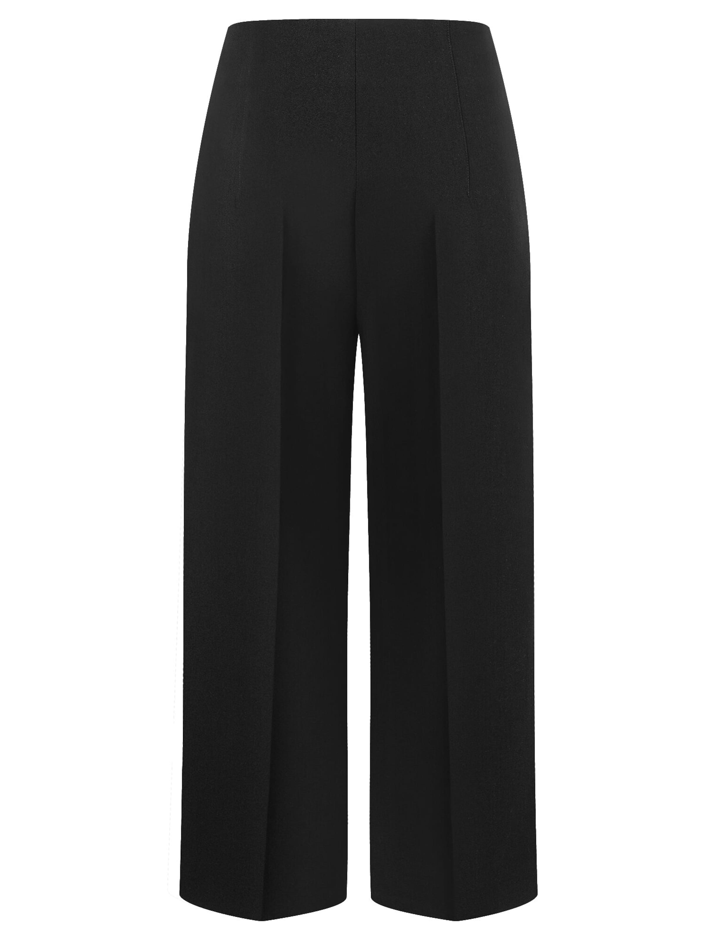 MORE & MORE Wide leg Trousers with creases in Black