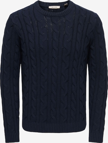 Pullover 'KIM' di Only & Sons in blu: frontale
