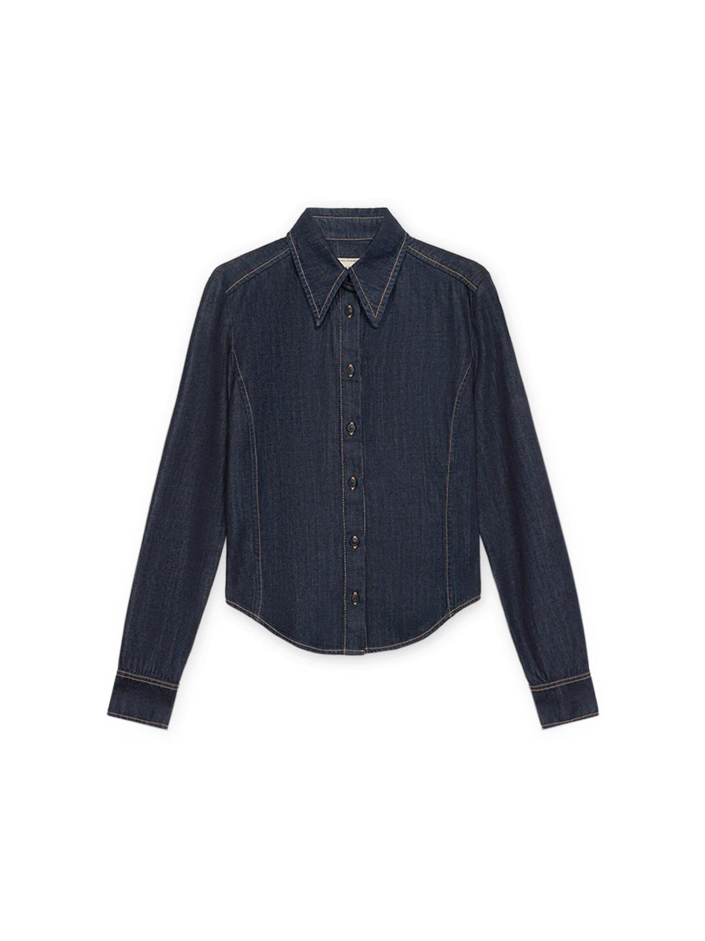 Trussardi - Blusa en azul: frente