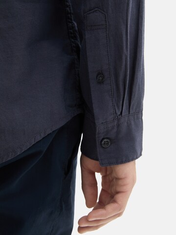 TOM TAILOR Regular fit Button Up Shirt in Blue