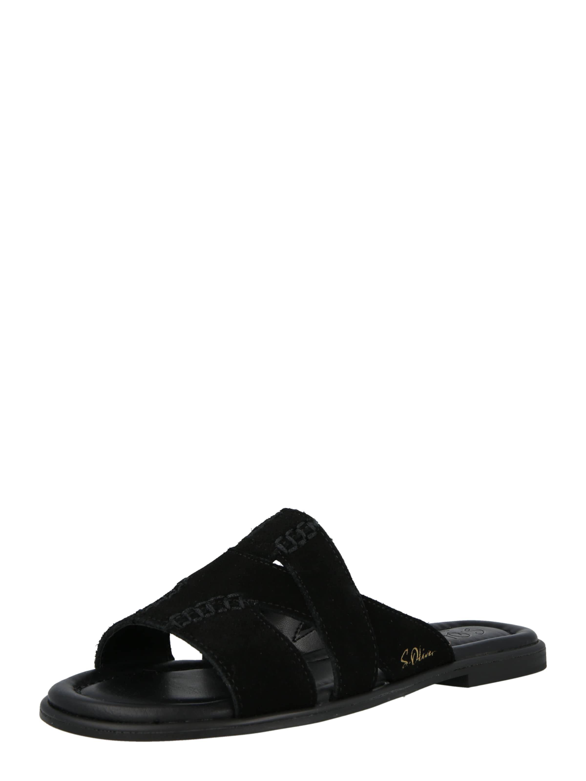 s.Oliver Mule in Black: front